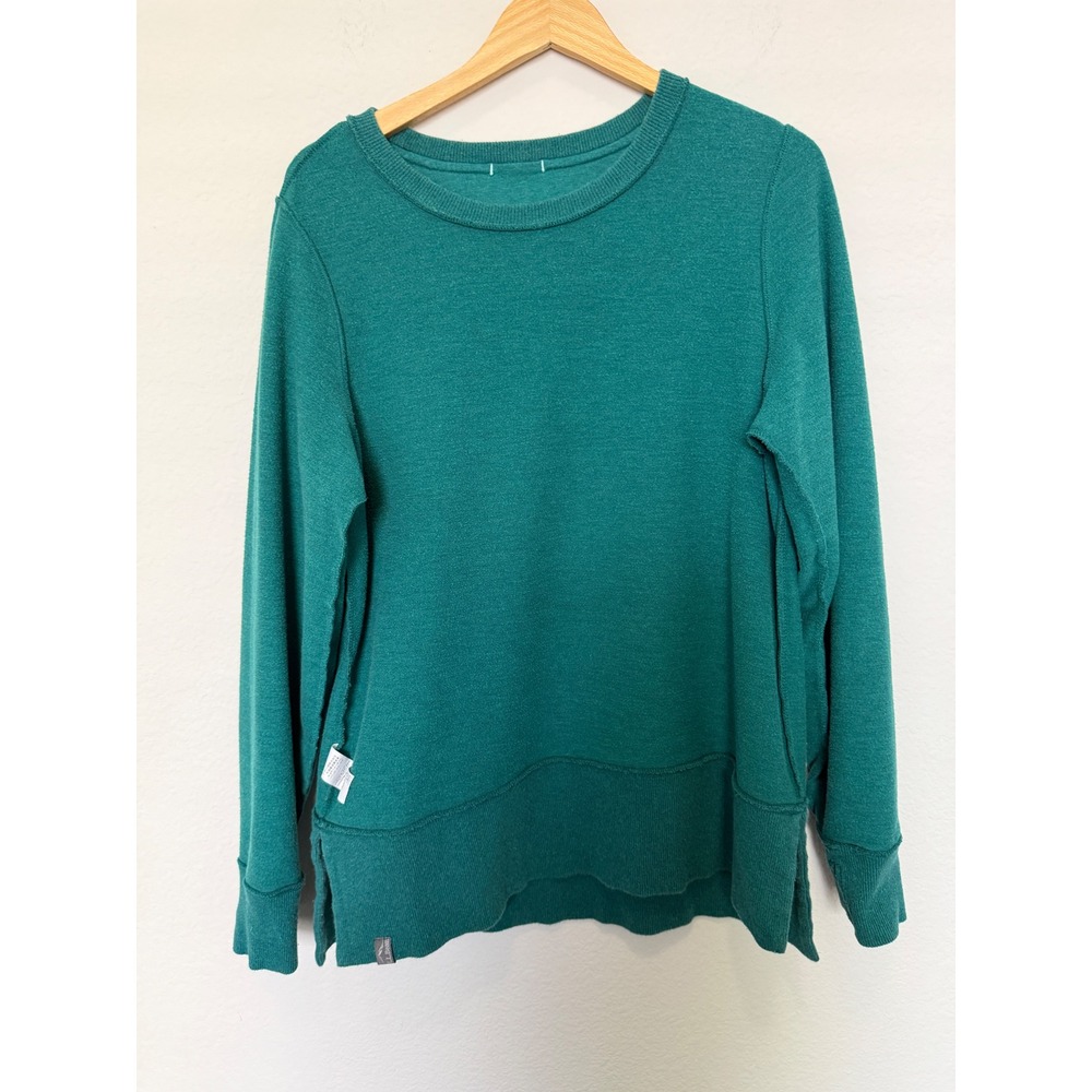 L.L.Bean Teal Crewneck Pullover Sweatshirt Womens Medium - Picture 16 of 17